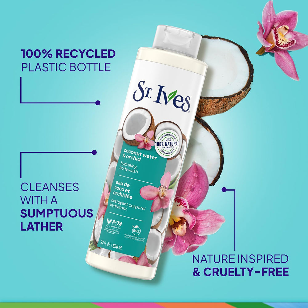 St. Ives foamy lather on skin—silky softness after cleansing