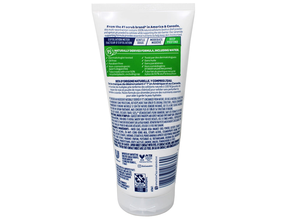 St. Ives Fresh Skin Scrub rinse-off image suggests clean, renewed skin after use