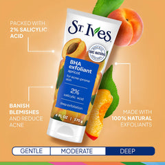 Green Tea & Bamboo Scrub close-up notes 1 percent salicylic acid for clearer pores.