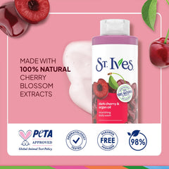 St. Ives paraben-free dermatologist-tested formula supports gentle cleansing.
