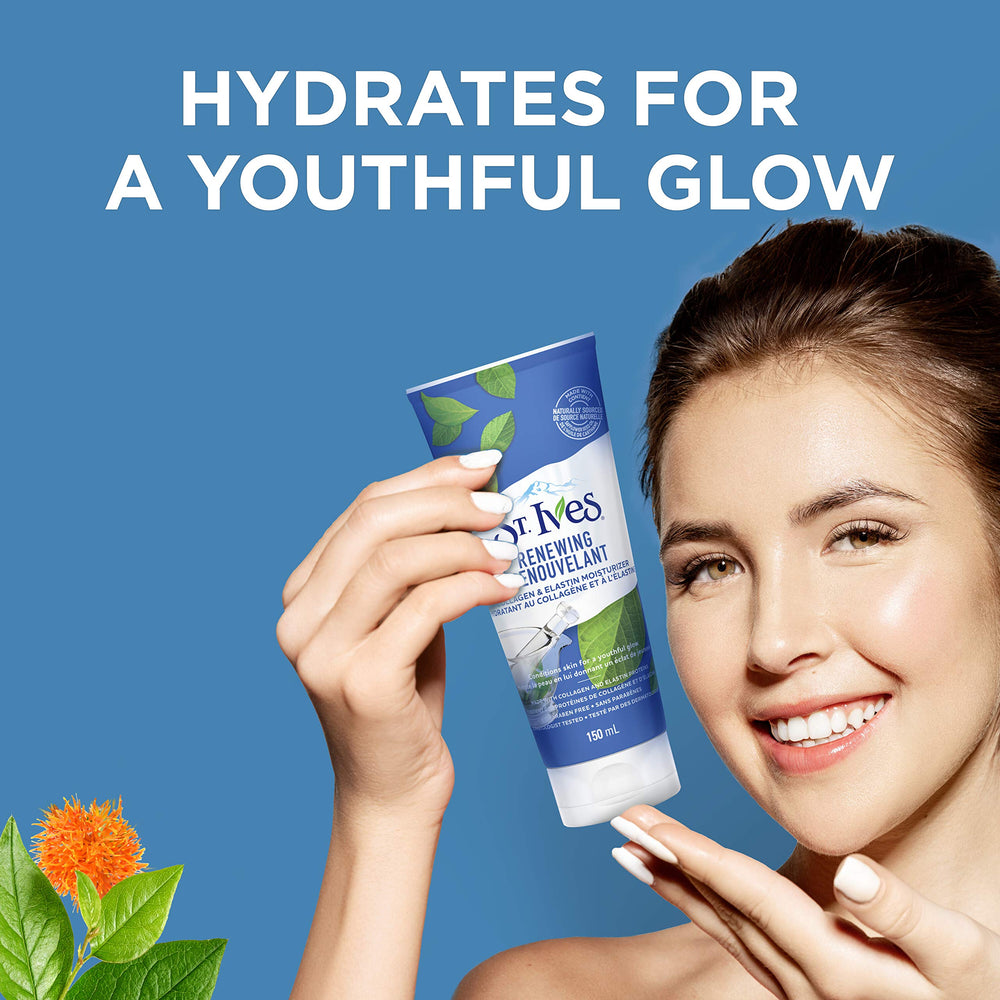Non-comedogenic symbol indicating pores-friendly hydration by St. Ives.