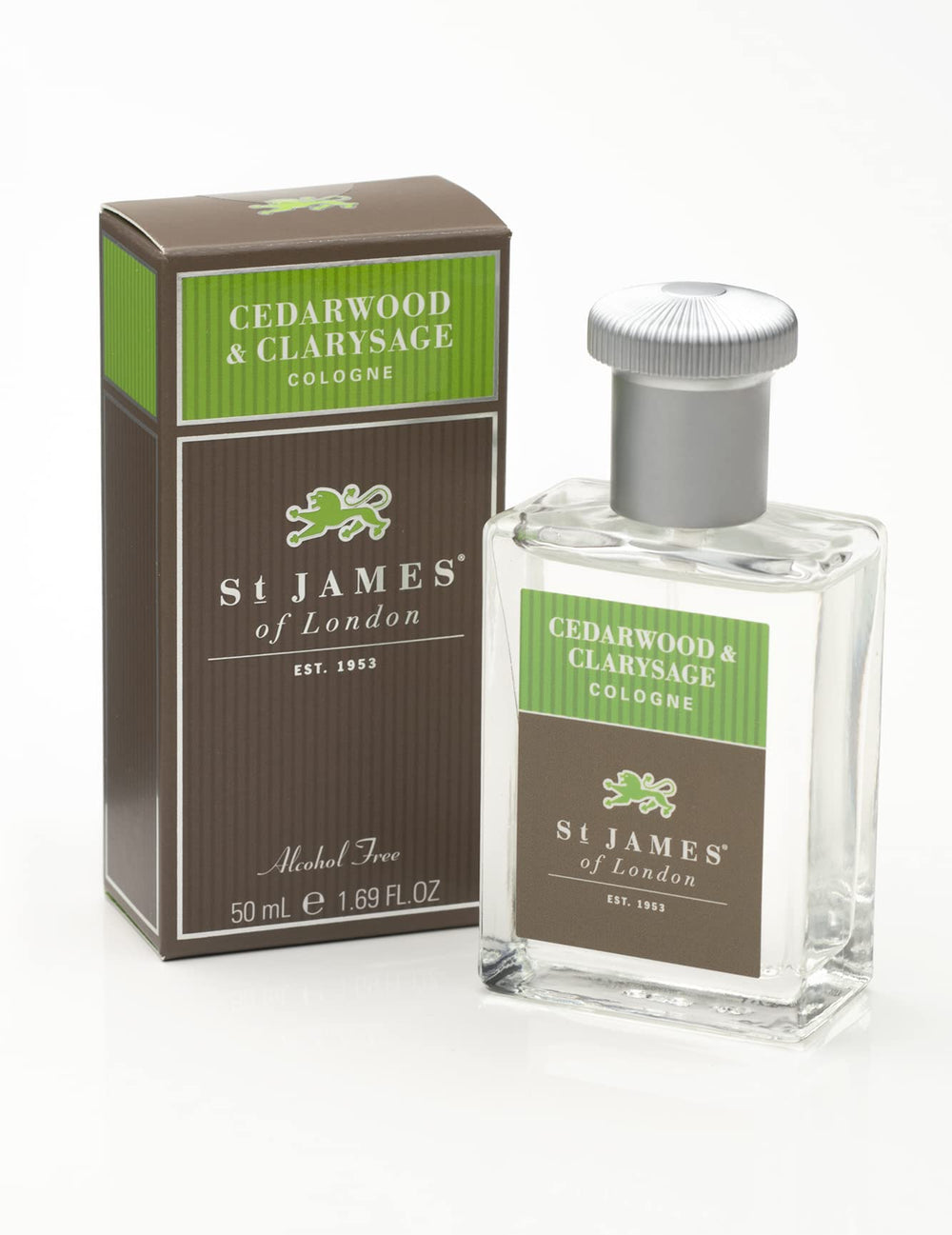 St James of London Cedarwood & Clarysage travel tube for on-the-go use