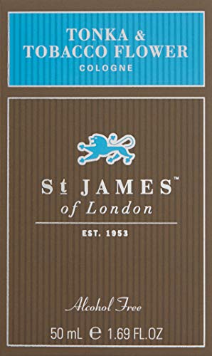 St James of London Tonka & Tobacco Flower notes close-up, highlighting cocoa tones and raspberry accents