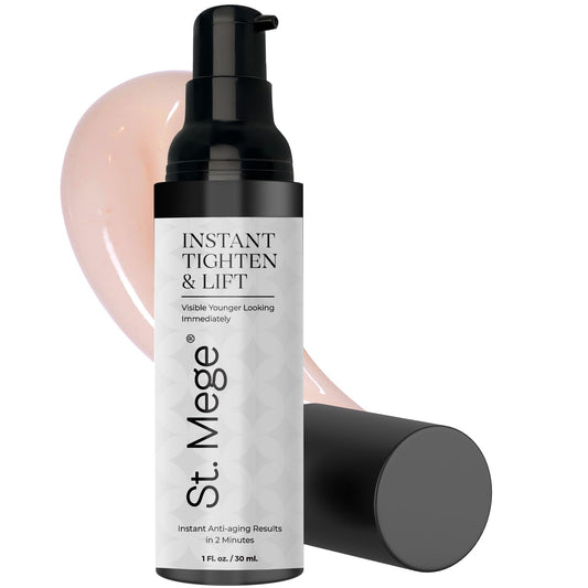 St. Mege Instant Eye and Face Lift Cream tube close-up showing quick lifting