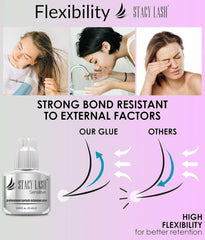 STACY LASH Glue ring included for organized professional lash application.