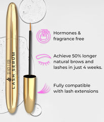 STACY LASH lash brush and spoolie for precise application.