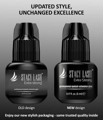 Stacy Lash red glue needle included for precise bottle maintenance.