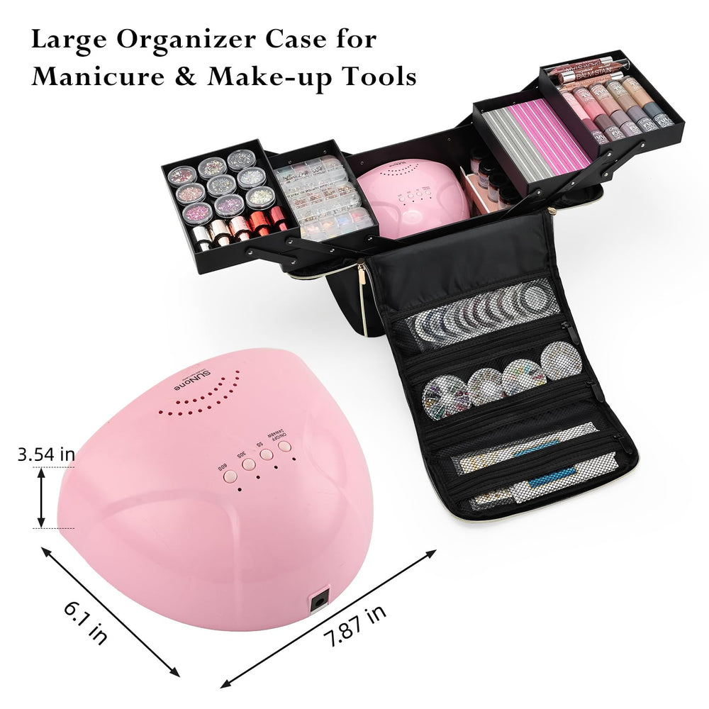Stagiant 1680d-oxford fabric makeup-organizer, waterproof and durable.