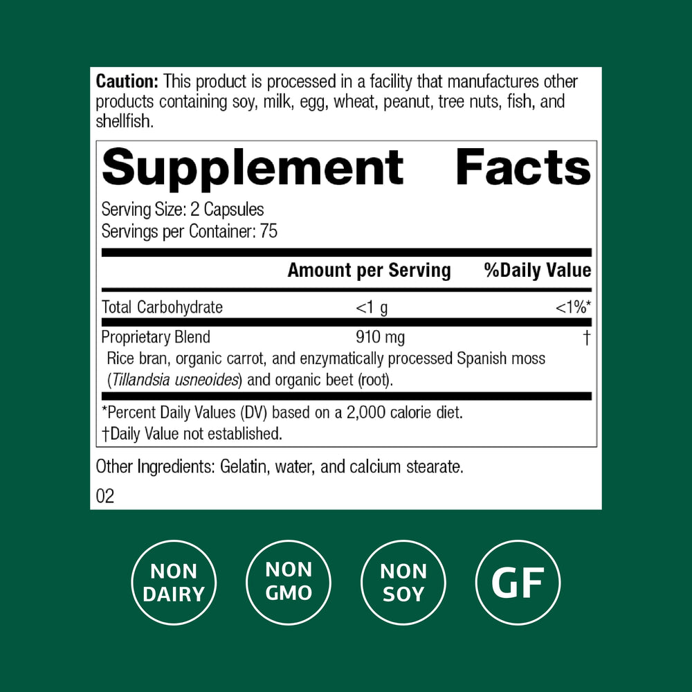Standard Process Zymex label close-up shows gluten-free and non-dairy features.