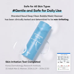 Standard Seoul Deep Clean Bubble Cleanser compact 50ml bottle for travel