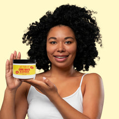 STAR CARE Curl Back Gel Activator being applied for defined, frizz-free curls