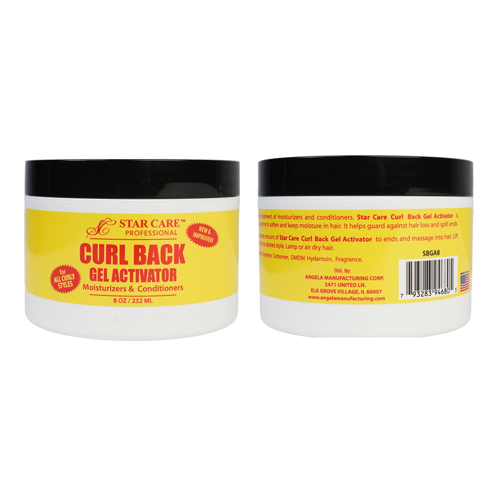 STAR CARE Curl Back Gel Activator with glycerin adds softness and moisture