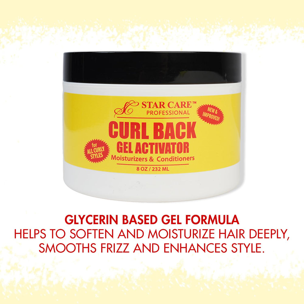 STAR CARE Curl Back Gel Activator nourishes with protein to reduce breakage