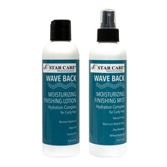 Star Care Wave Back Curl Lotion bottle showcases hydrating curl definition.