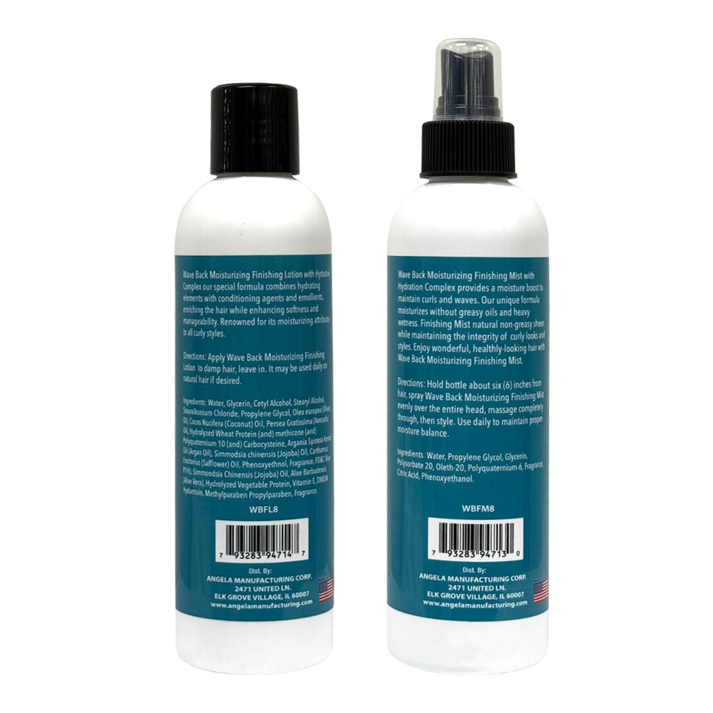 Star Care Wave Back Curl Lotion and Mist duo hint at daily care.