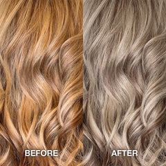 STAR CARE Yellow Be Gone conditioner application—silky texture smooths and nourishes hair.