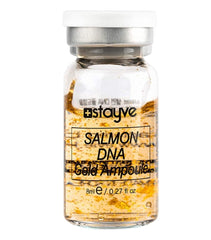 Close-up of gold powder in Stayve ampoule for radiant clarity