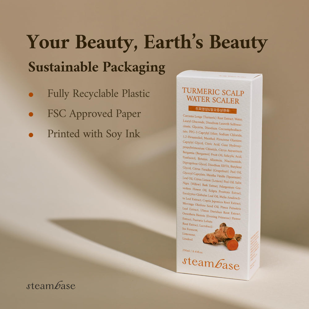 STEAMBASE Korean beauty-inspired scalp care for thinning hair and buildup removal.