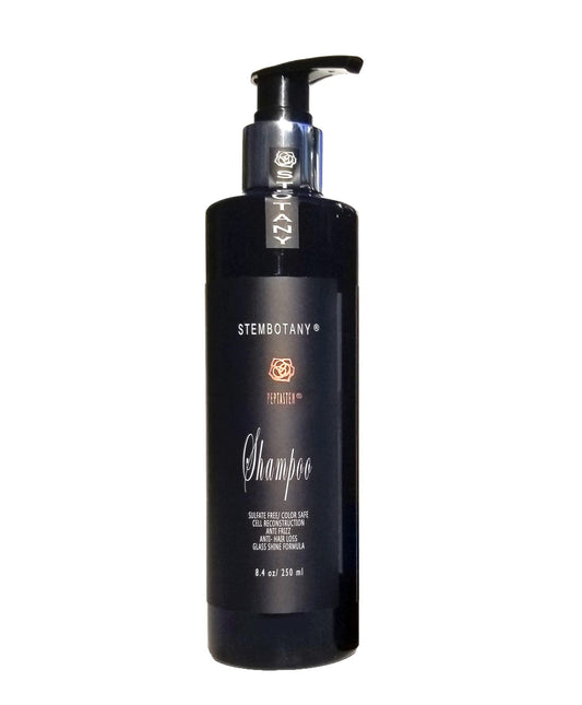StemBotany Stem Cell Shampoo bottle showing color-safe formula for fine hair.
