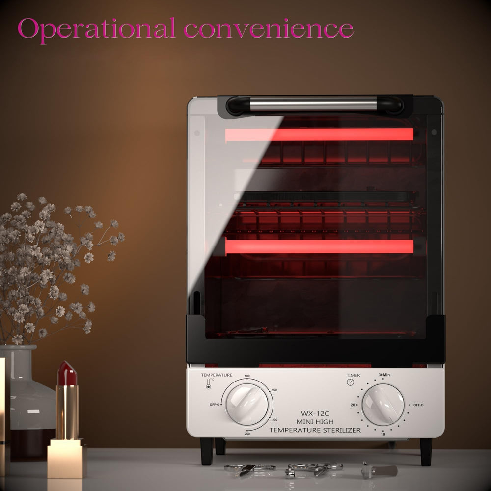 Sterilizer for Nail Tools stainless steel construction resists rust in busy salons.