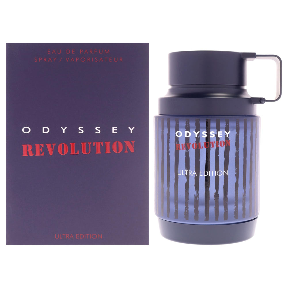 Sterling Parfums Odyssey Revolution Ultra Edition bottle ready for daytime confidence.