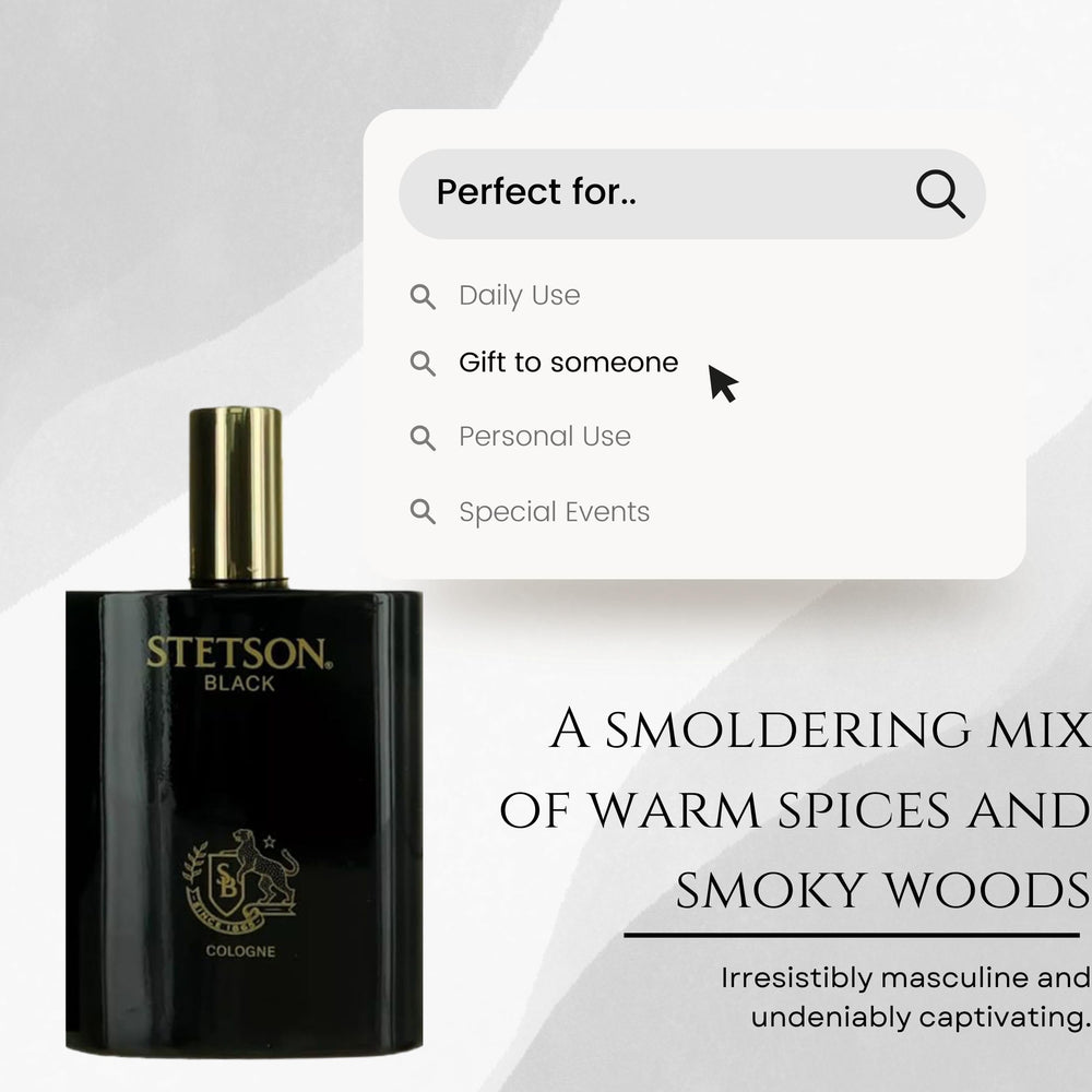 Stetson Black gift box ready for a timeless gift.