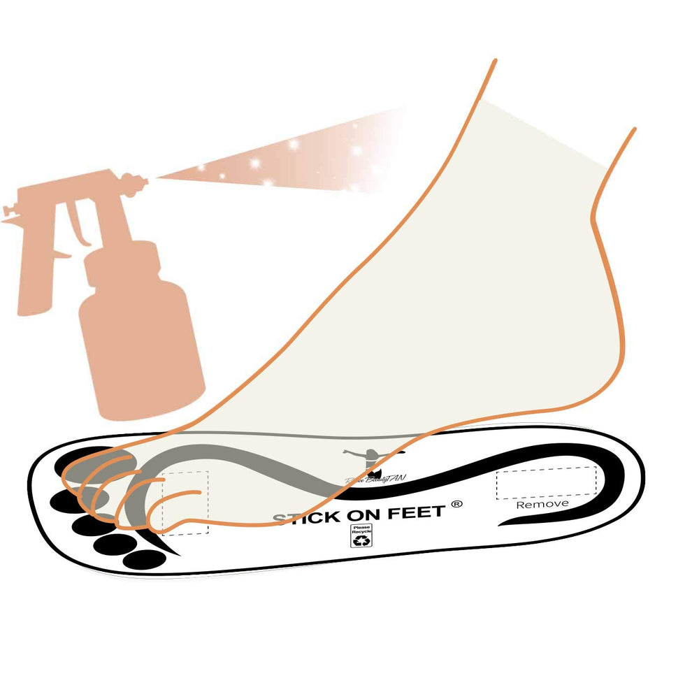 STICKONFEET foot protectors for salon use are quick to wear and remove
