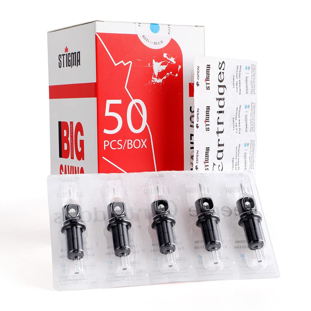 STIGMA EN05 blister-pack packaging shows sterile cartridges ready for use in daily sessions.