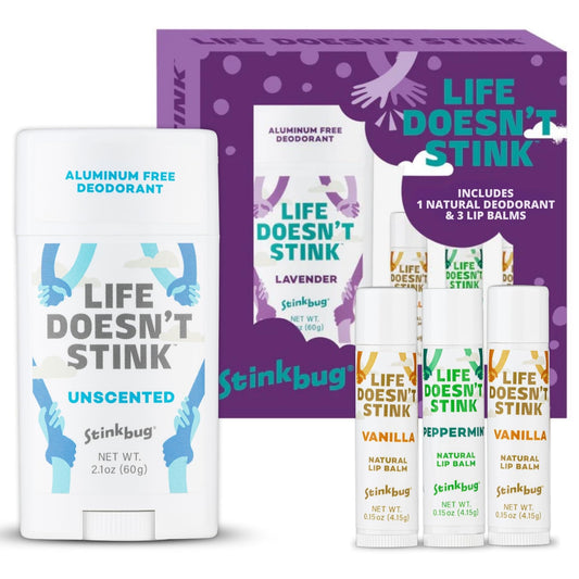Stinkbug Naturals unscented deodorant stick with aluminum-free formula