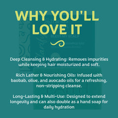 Strands of Faith Clarify oil-blend ingredients with baobab, olive, and avocado for nourishment.