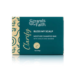 Strands of Faith Clarify packaging-4oz-bar highlighting value and portability.