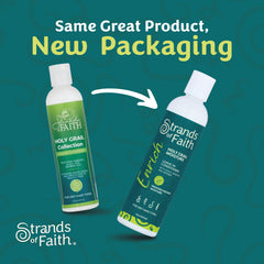 Strands of Faith Enrich Leave-In oil blend with babassu kukui baobab nourishes curls.
