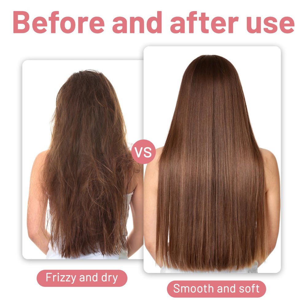 Strawberry & Milk Set during hair application for hydrating feel and smoothness.