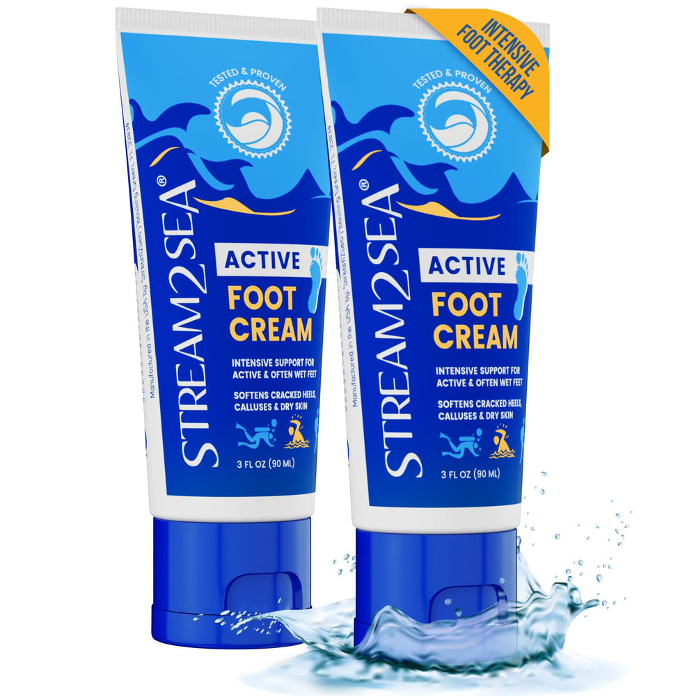 Active lifestyle scene with STREAM 2 SEA used as foot care routine