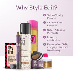 Style Edit root touch up blends highlights while refreshing look between salon visits.