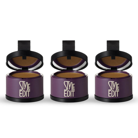 Style Edit Root Touch Up Powder compact pack 3 covers gray roots on the go.