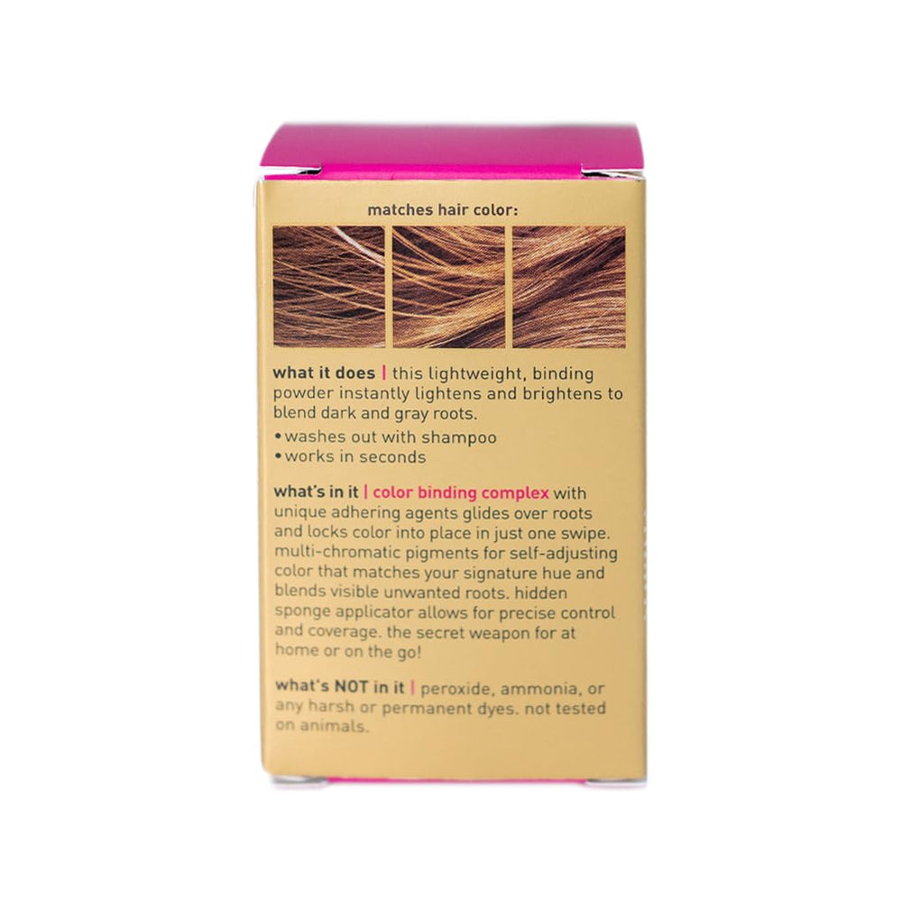 STYLE EDIT powder conceals gray roots with a light, breathable finish