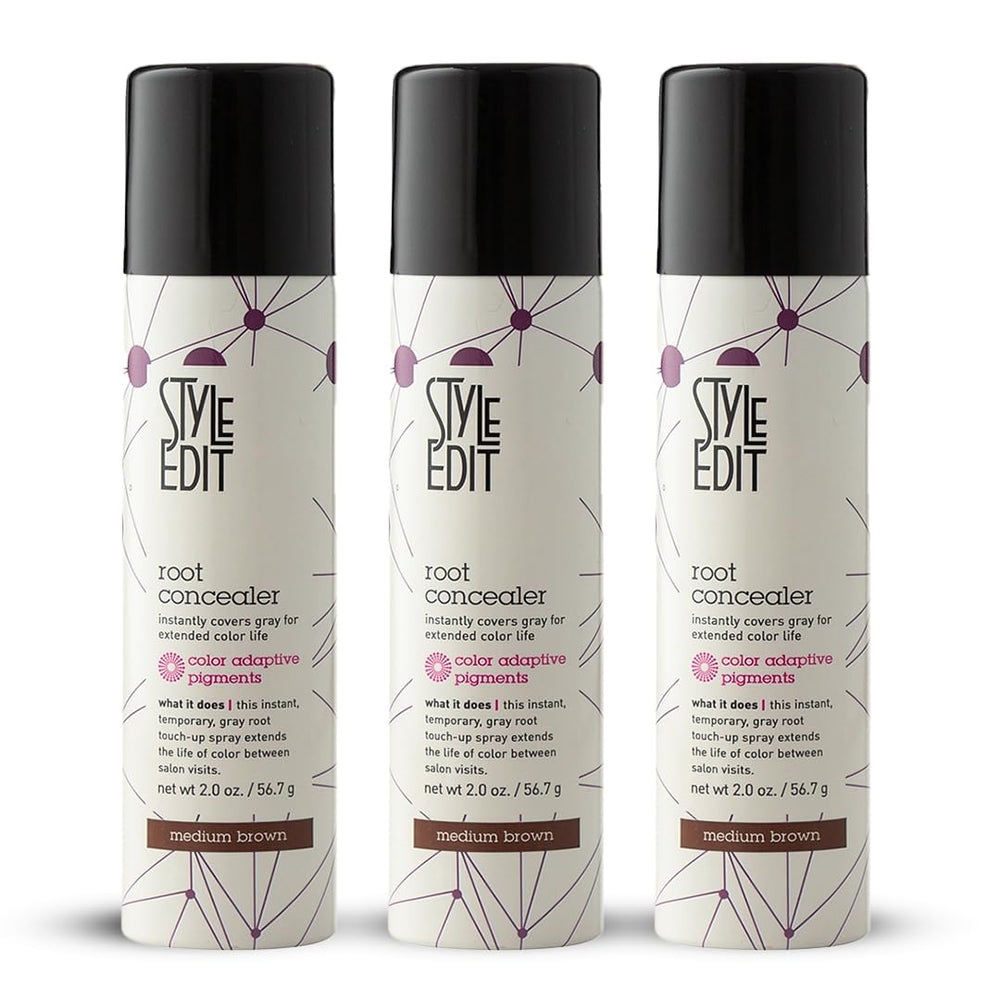 Style Edit Root Touch Up Spray front view for quick gray root coverage at home