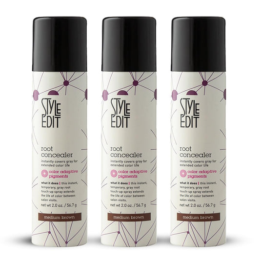 Style Edit Root Touch Up Spray front view for quick gray root coverage at home
