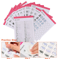 STZPRONAIL acrylic liner brushes for outlining fine lines and details
