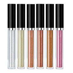 SUake liquid sparkling eyeshadow stick silver glitter for luminous lids.
