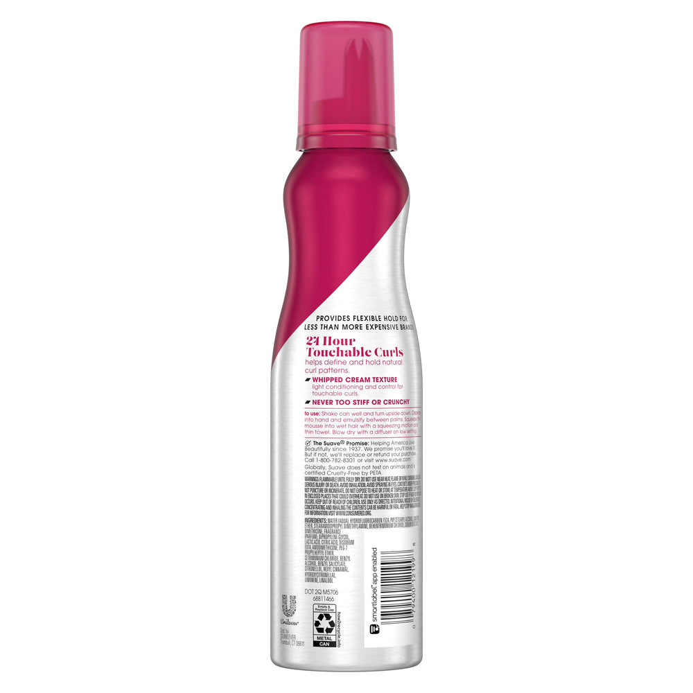 Close up of whipped mousse texture showing velvety consistency for soft curls