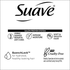 Suave Coconut Oil Infusion Conditioner creamy texture and frizz control close-up
