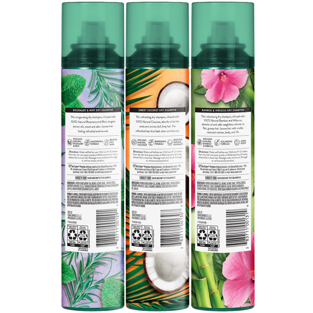 Suave dry shampoo on-the-go scene illustrating fast refresh onderweg