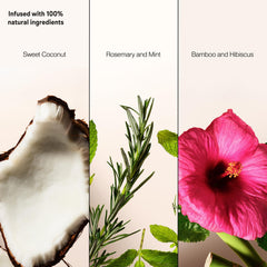Suave dry shampoo sweet-coconut-bottle with tropical aroma for freshness