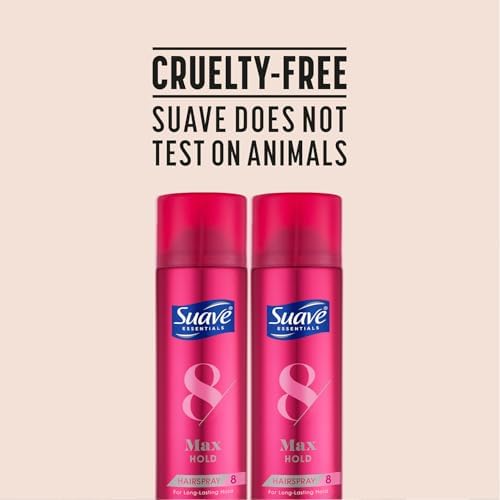Morning routine with Suave Hairspray in a bathroom setting.