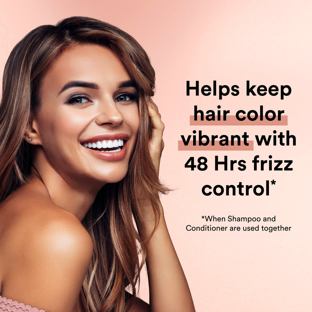 Suave Keratin Infusion QuenchLock technology close-up highlighting hydration