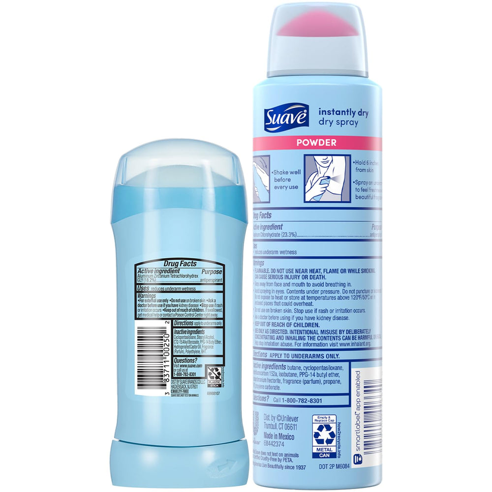 Suave long-lasting scent applied to skin after use