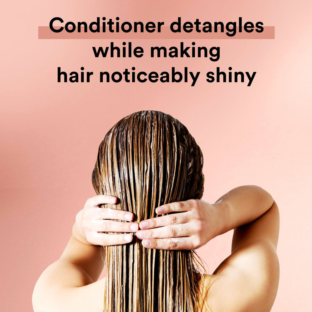 Shiny, smooth hair after using Suave Moroccan Oil Infusion Shampoo.