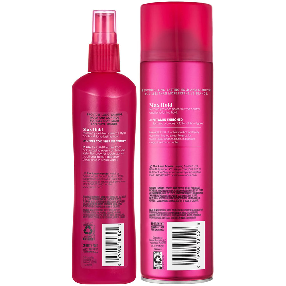 Suave+ two-piece set shown in retail packaging.